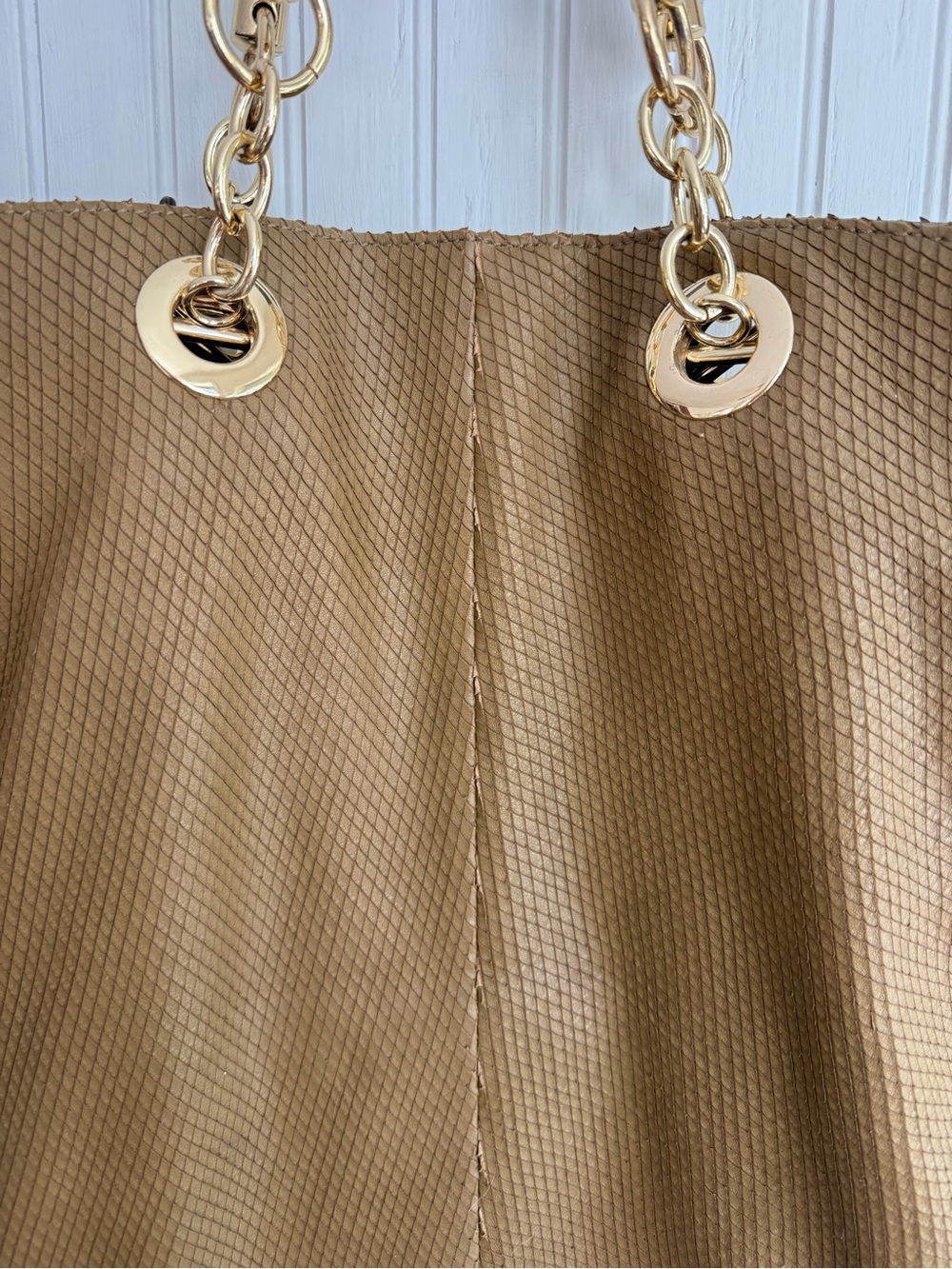 Cynthia Rowley Olive Green Tote Bag with Gold Hardware - Picture 2 of 9